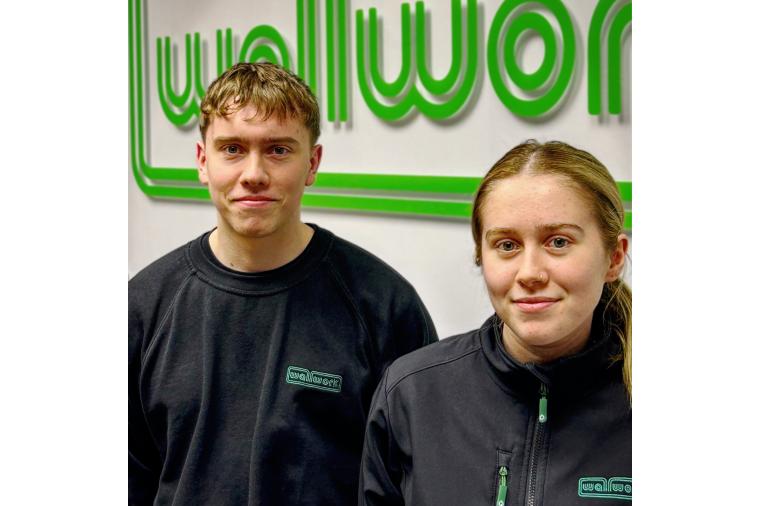 1) Adam Griffin (left) and Mya Turner (right) have pioneered the transport CO2 saving calculations