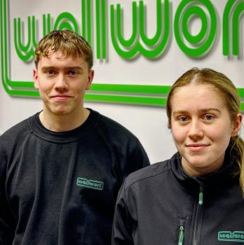 1) Adam Griffin (left) and Mya Turner (right) have pioneered the transport CO2 saving calculations