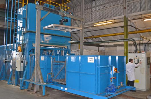 1) With a 800 Kilo capacity, the new non ferrous furnace at Wallwork Heat Treatment will process aluminium and magnesium products